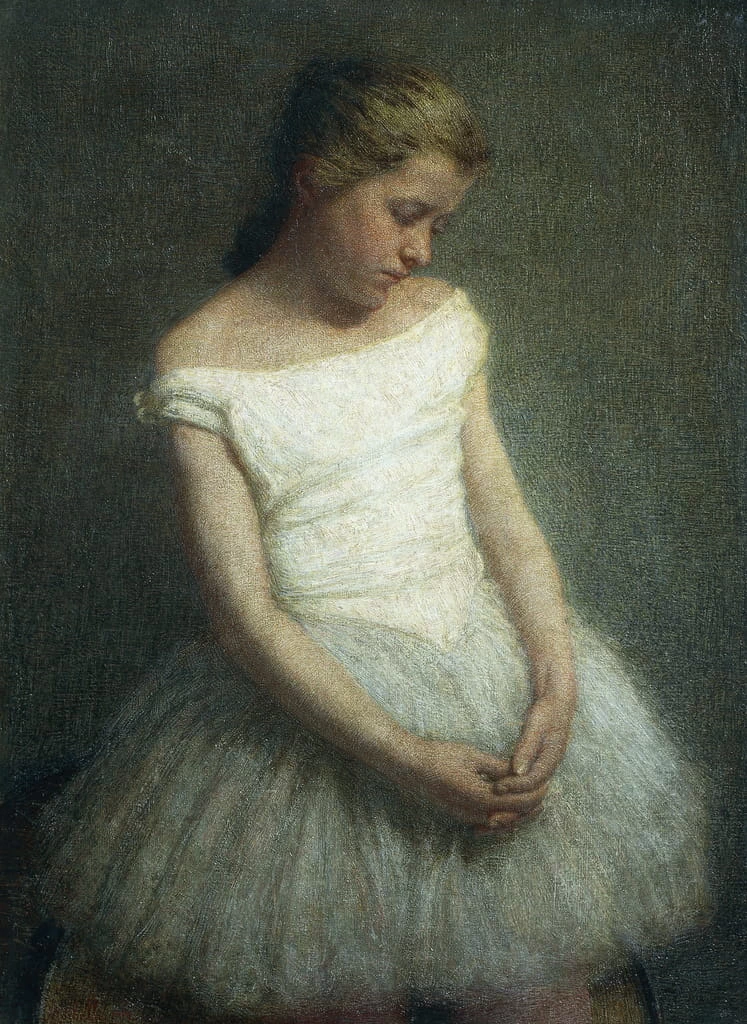 Ballerina, bambina vestita con un tutù